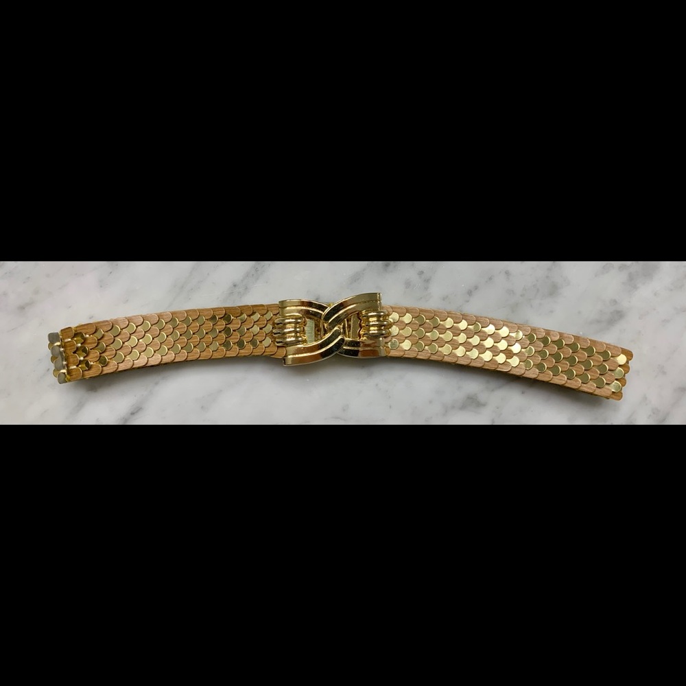 Gold clasp belt